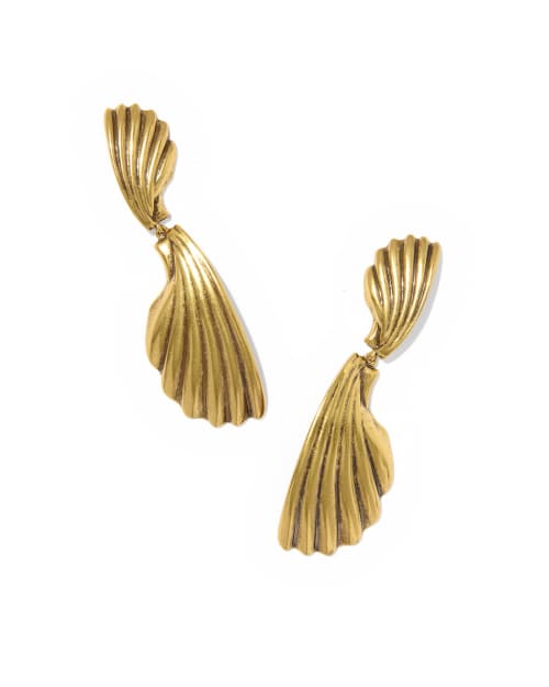 Alexa Metal Statement Drop Earrings