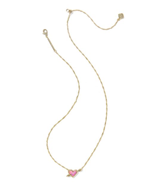 Ari Heart Arrow Short Pendant Necklace