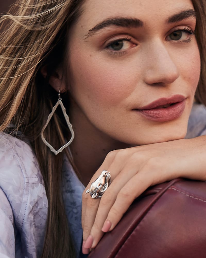 Beau Cocktail Ring In Vintage Silver