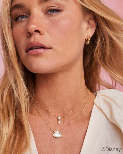 Disney | Kendra Scott Princess Crown Short Pendant Necklace