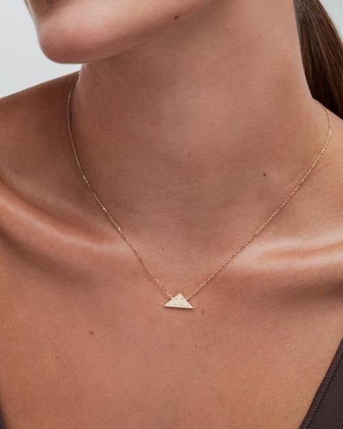 Folds Of Honor Pendant Necklace In White Diamond