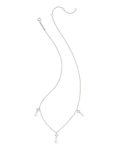 Lab Grown Diamond Dira Pearl Strand Necklace