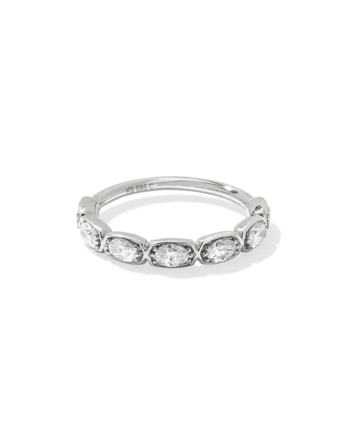 Lab Grown White Diamond Marisa Oval Band Ring