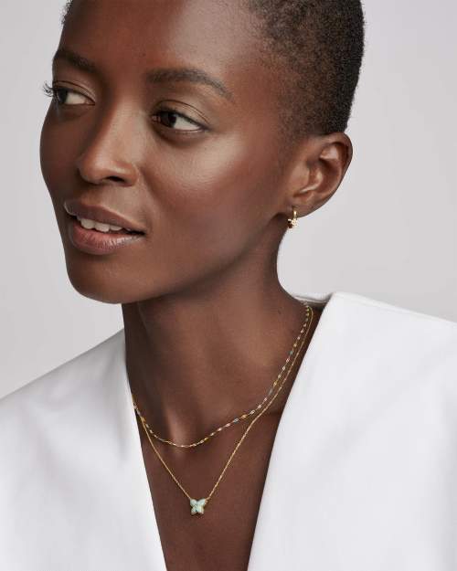 Multicolor Mirror Chain Necklace