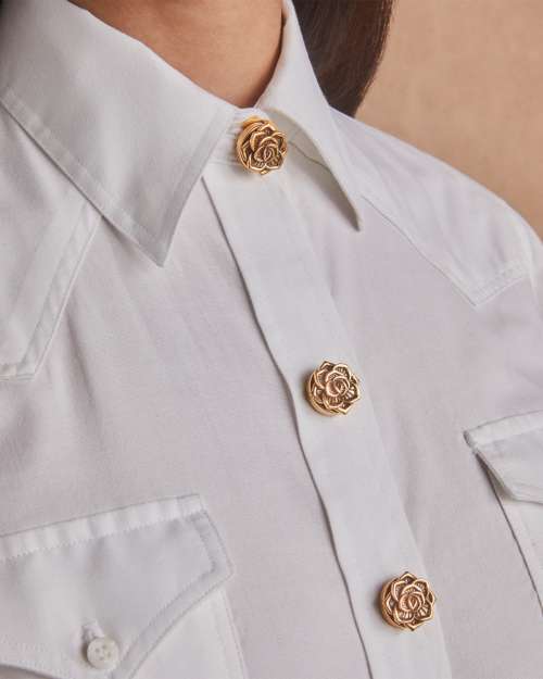 Ansel Rose Button Cover Set Of 5