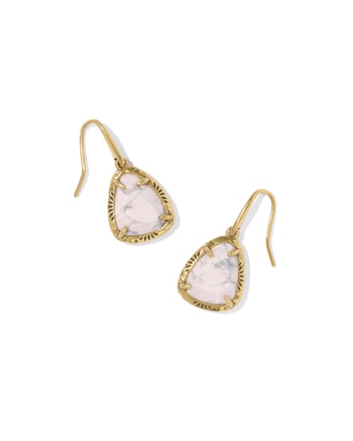 Jamie Etch Frame Small Drop Earrings