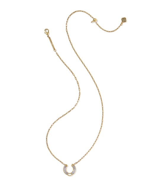 Noble Horseshoe Short Pendant Necklace