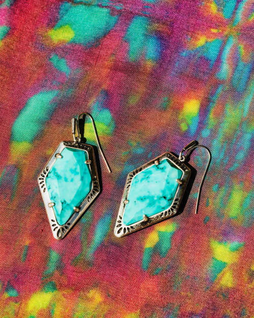 Tessa Etch Frame Drop Earrings