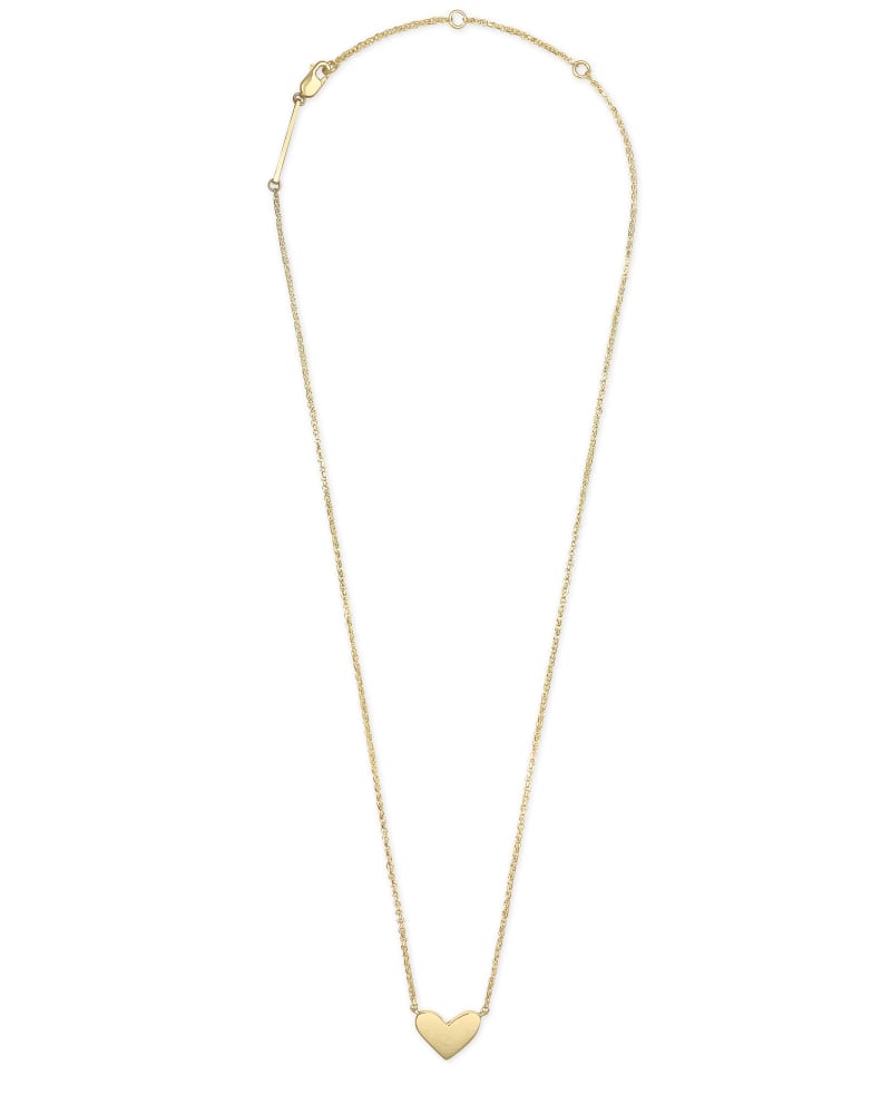 Ari Heart Pendant Necklace In 18k Gold Vermeil
