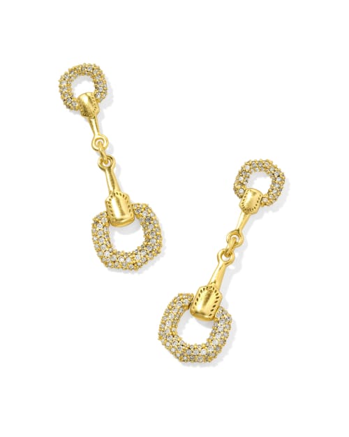 Beau Pave Linear Earrings