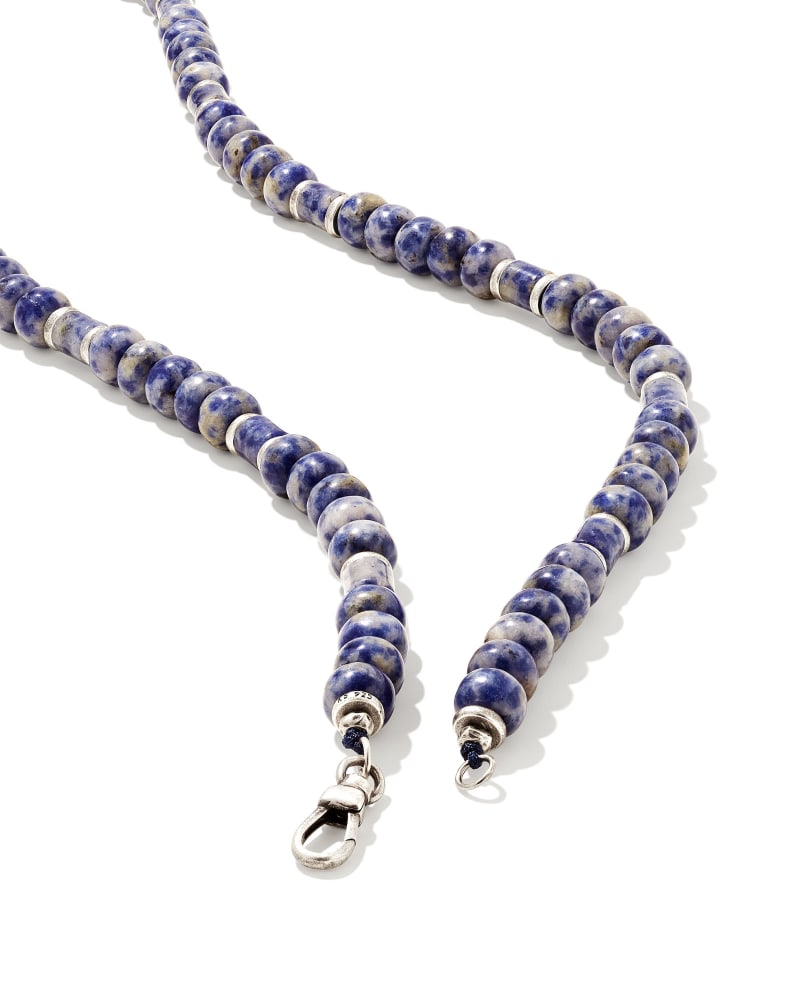 Conrad Oxidized Sterling Silver Long Strand Necklace In Sodalite