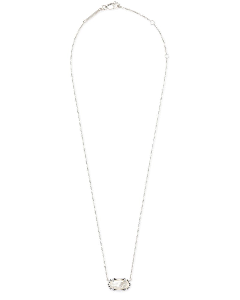 Elisa Sterling Silver Pendant Necklace In Ivory Mother-of-Pearl