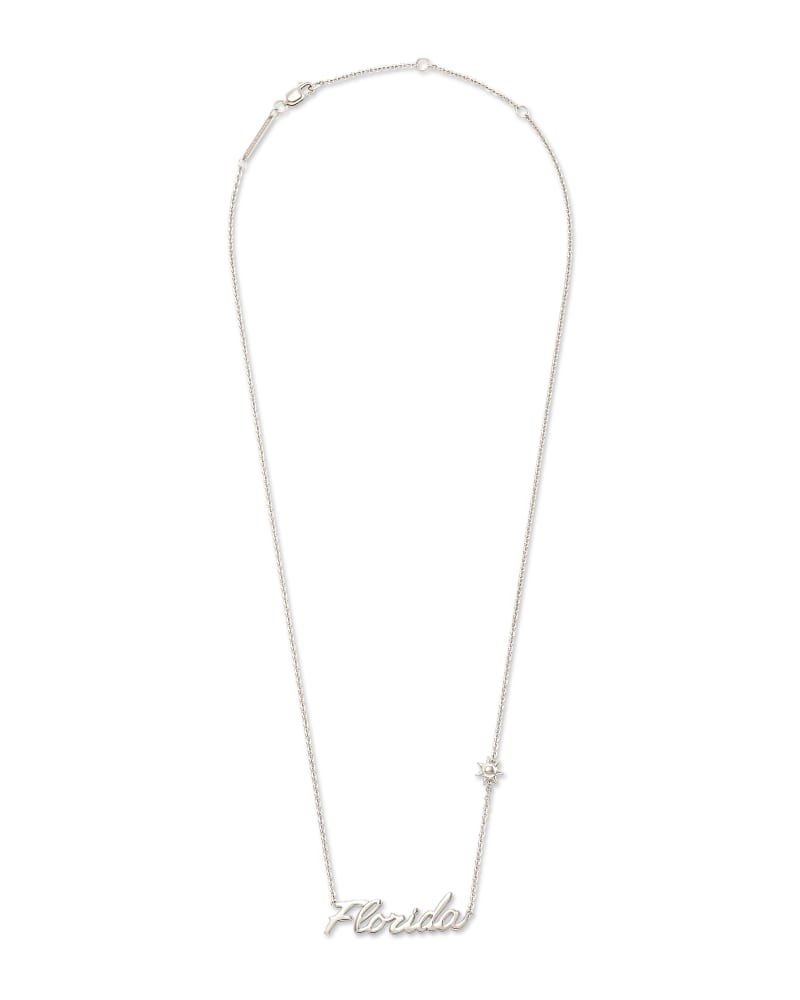 Florida Pendant Necklace In Sterling Silver