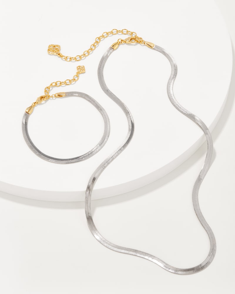 Kassie Chain Set Of 2 In Mixed Metal