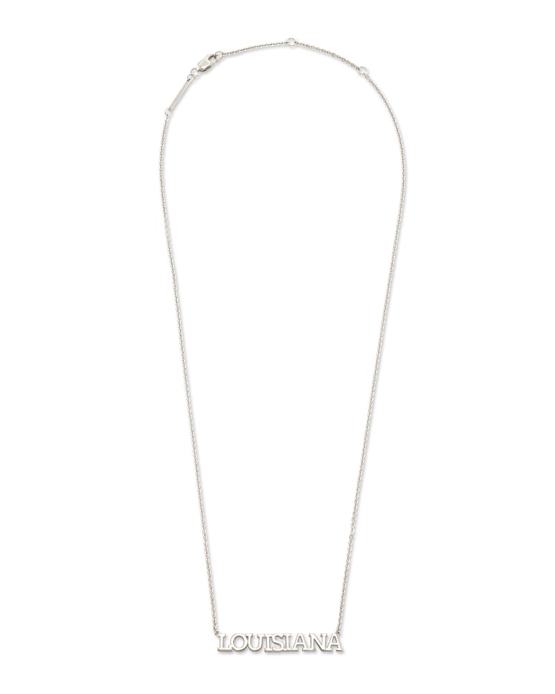 Louisiana Pendant Necklace In Sterling Silver