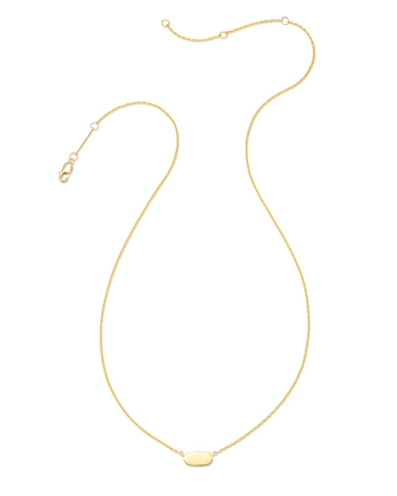 Mommy & Me Adult Fern Short Pendant Necklace In 18k Gold Vermeil