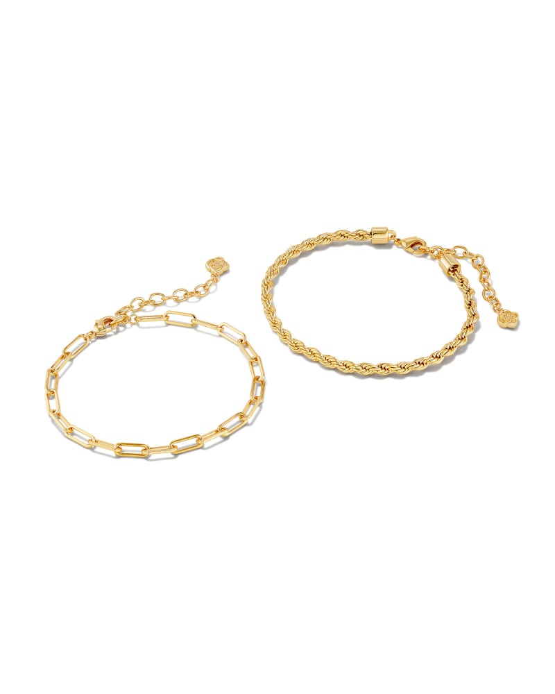 Olivia Set Of 2 Bracelets In Gold