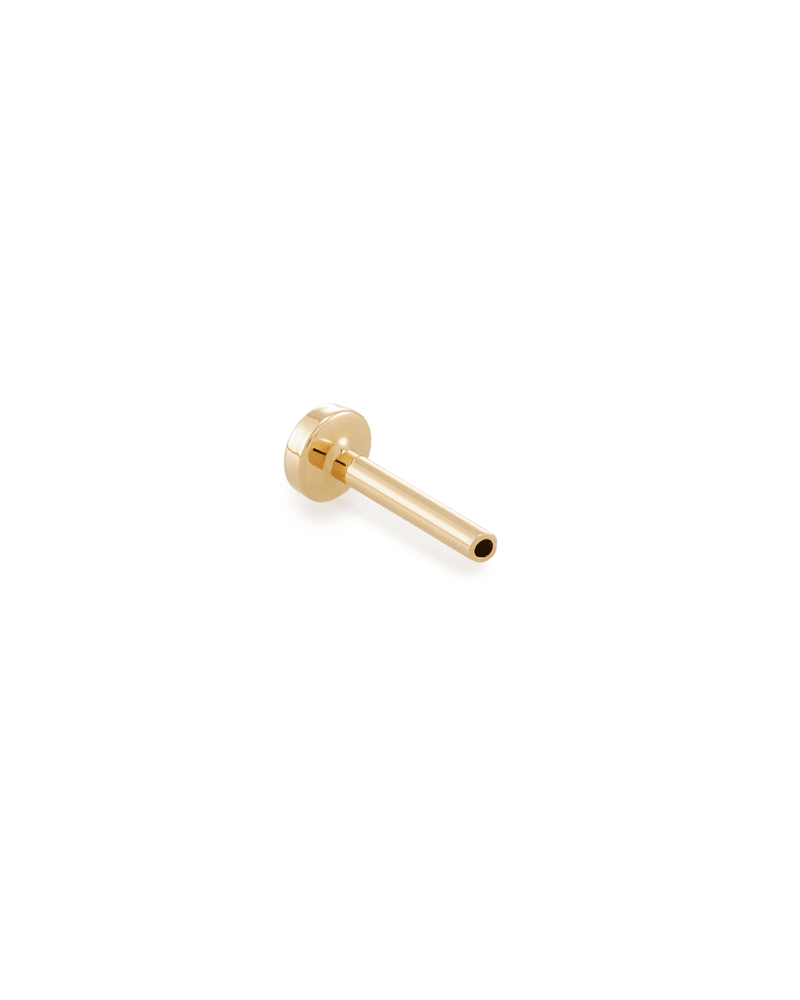 6.5mm Single Stud Earring Push Back In 14k Yellow Gold