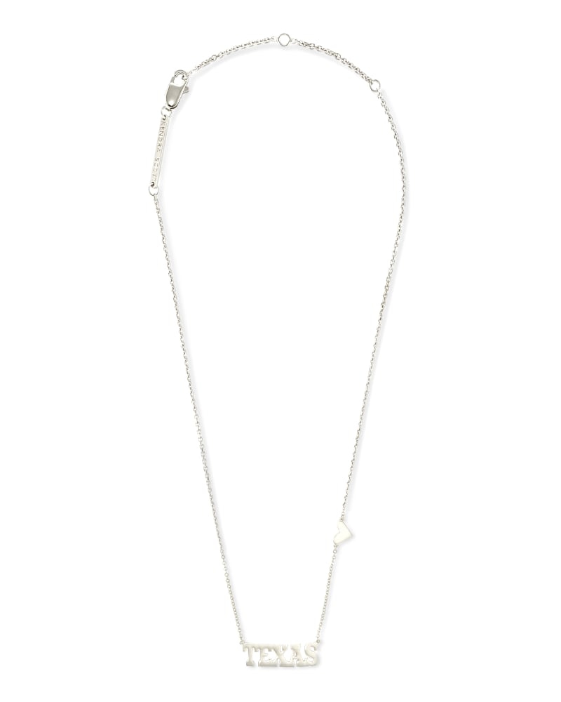 Texas Pendant Necklace In Sterling Silver