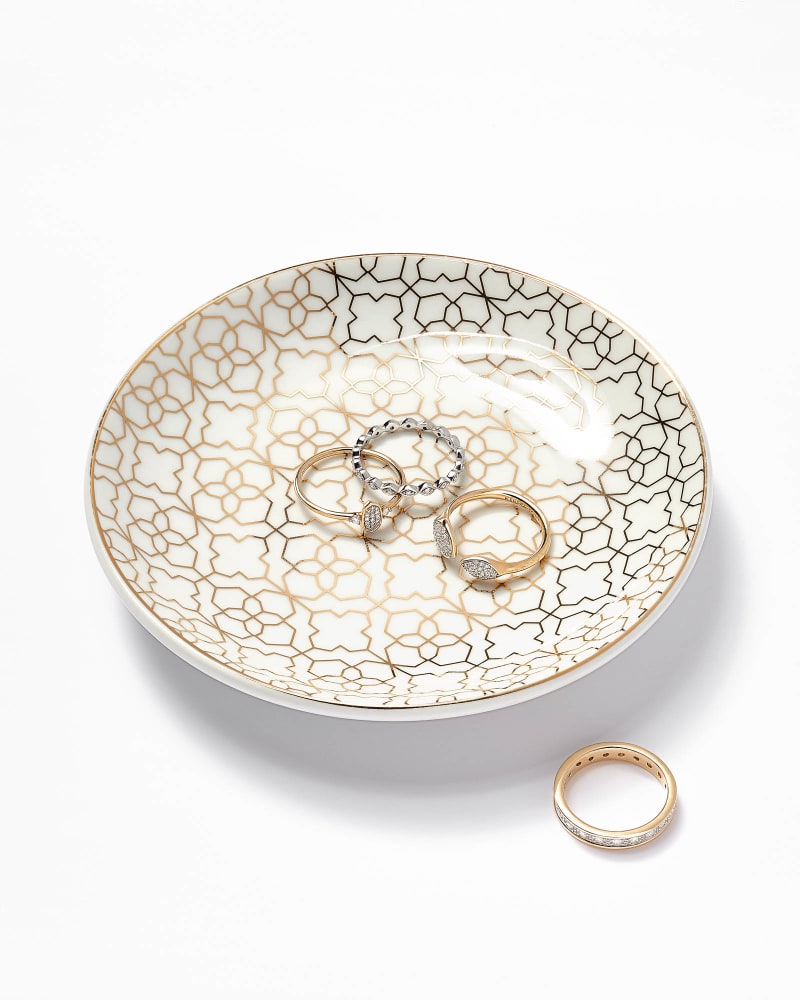  Ceramic Filigree Ring Dish