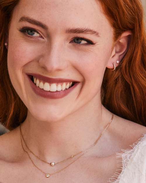  Audrey Pendant Necklace In White Diamond, .25ct