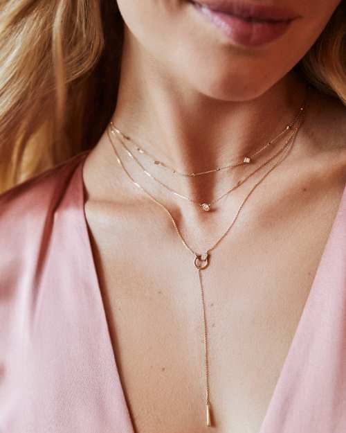  Audrey Pendant Necklace In White Diamond, .25ct