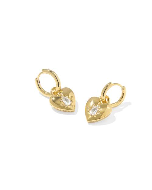  Bold Heirloom Heart Convertible Huggie Earrings