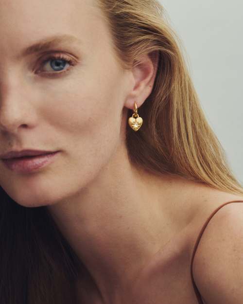  Bold Heirloom Heart Convertible Huggie Earrings