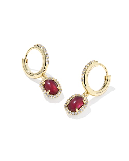 Daphne Crystal Frame Huggie Earrings