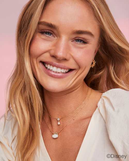  Disney | Kendra Scott Princess Crown Short Pendant Necklace
