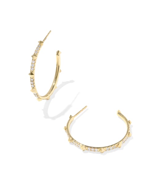  Lab Grown White Diamond Astrid Hoops