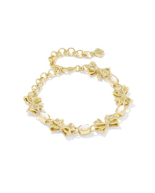  Kendra Scott X LoveShackFancy Bow Delicate Chain Bracelet