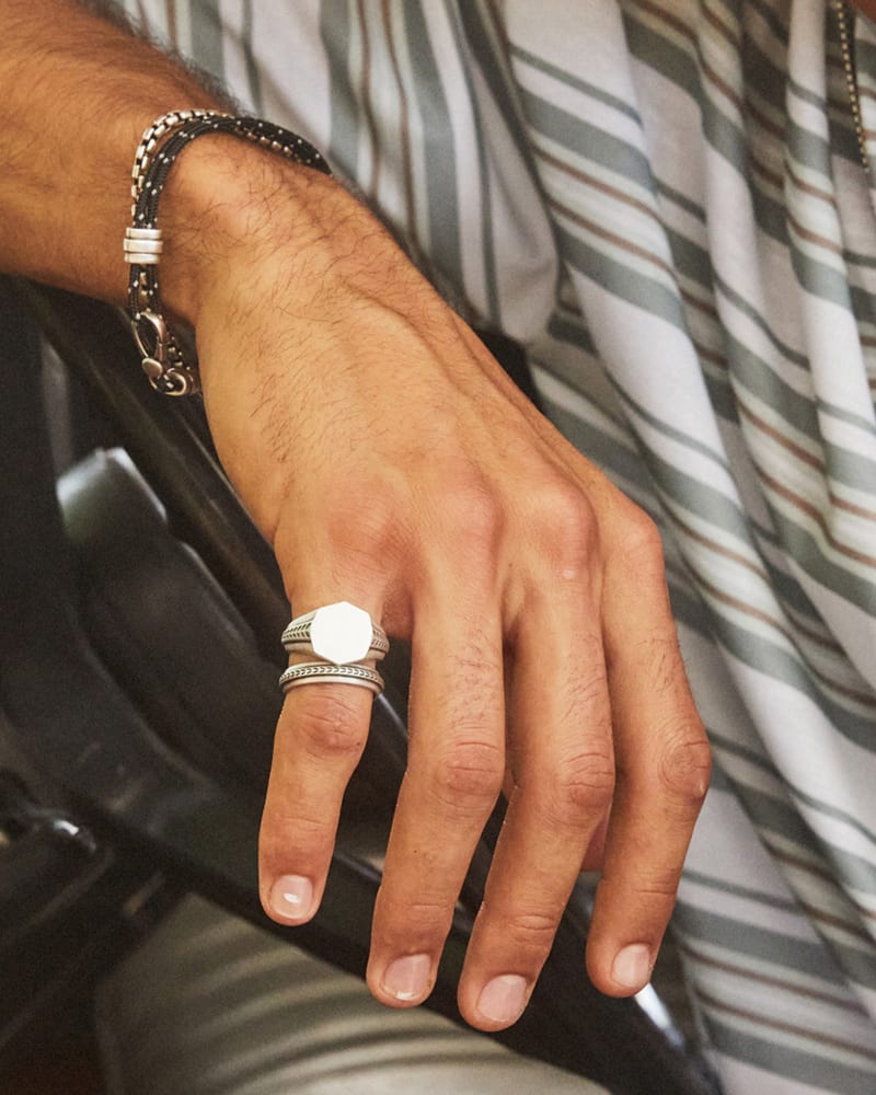  Hicks Band Ring In Oxidized Sterling Silver