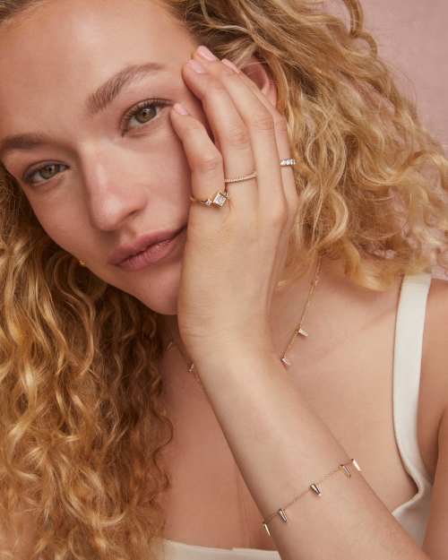  0.85 Ct Lab Grown Diamond Michelle Band Ring