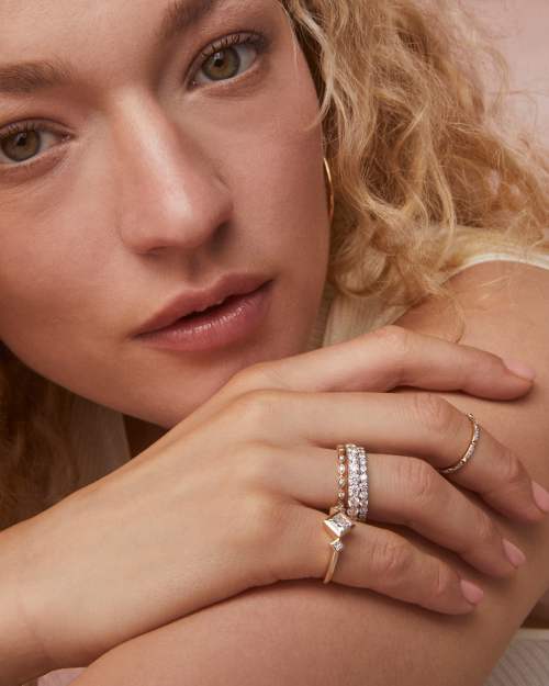  0.85 Ct Lab Grown Diamond Michelle Band Ring