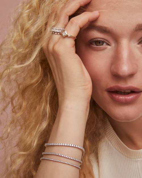  0.85 Ct Lab Grown Diamond Michelle Band Ring