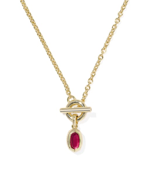  Mini Elisa Toggle Short Pendant Necklace