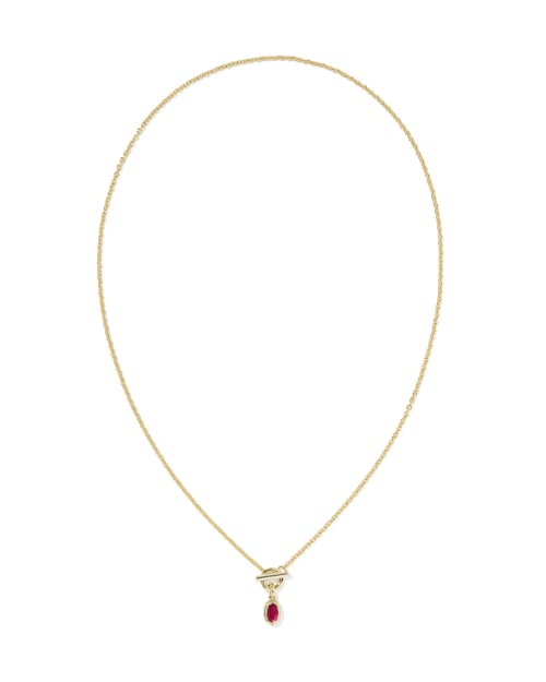  Mini Elisa Toggle Short Pendant Necklace