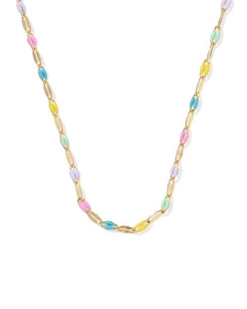  Multicolor Mirror Chain Necklace