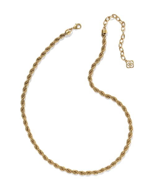  Noble Rope Link And Chain Necklace