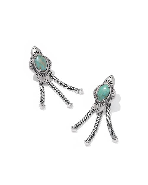  Abbie Fringe Convertible Drop Earrings