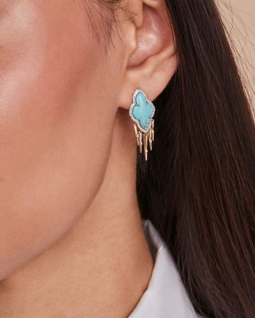  Abbie Fringe Drop Earrings