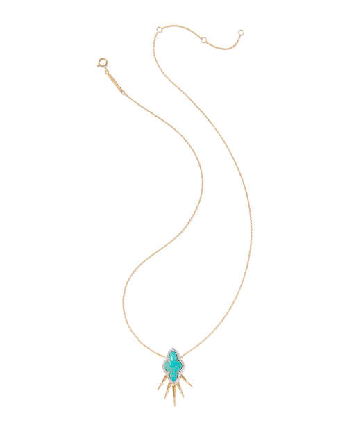  Abbie Fringe Short Pendant Necklace