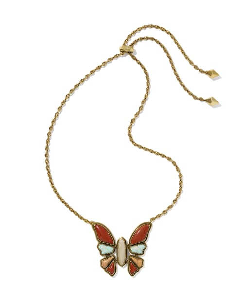  Ember Butterfly Statement Necklace