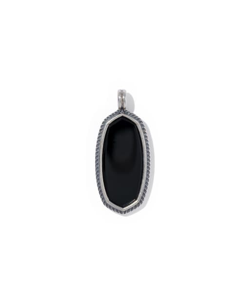  Etch Frame Stone Charm