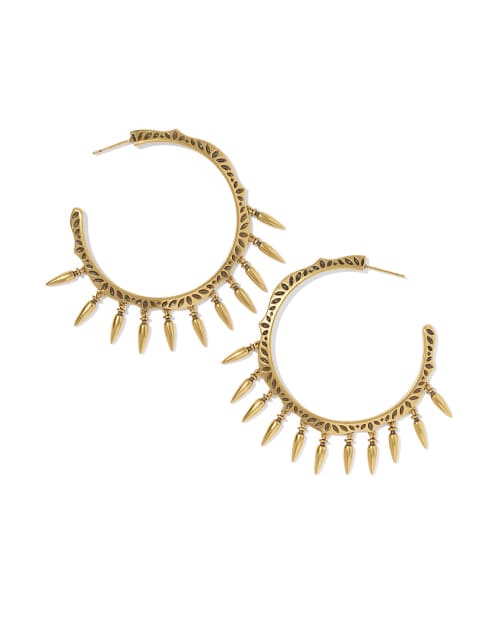  Keziah Statement Fringe Hoop Earrings