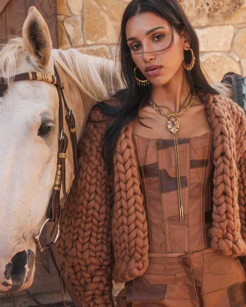  Keziah Statement Fringe Hoop Earrings