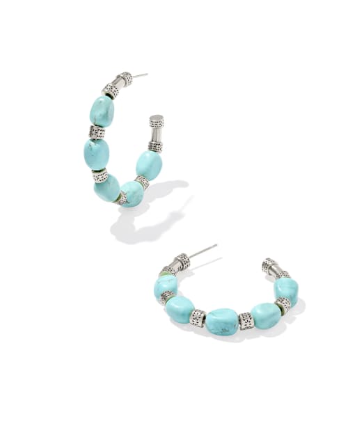 Melinda Beaded Hoop Earrings