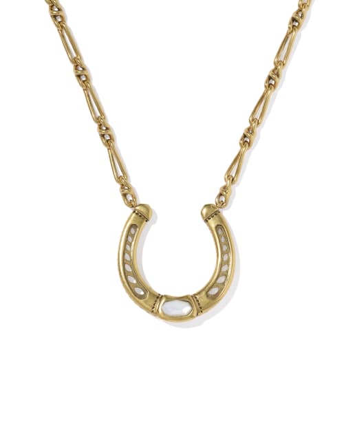  Noble Horseshoe Large Long Pendant