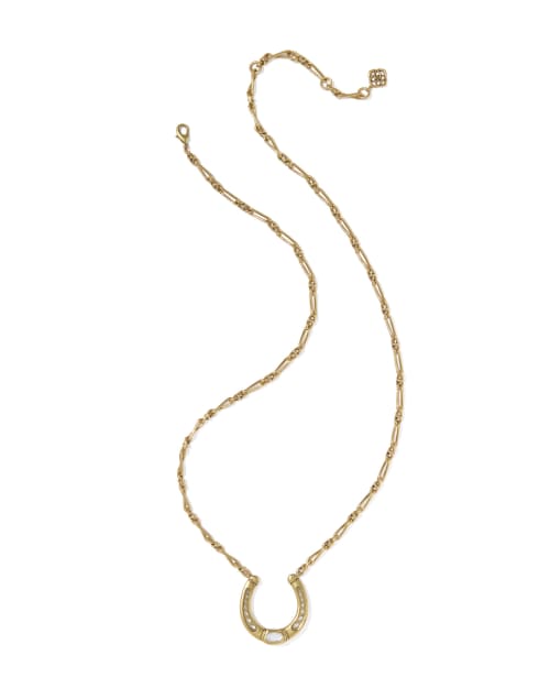  Noble Horseshoe Large Long Pendant